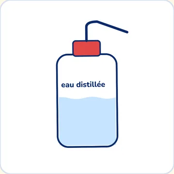 Pissette d'eau distillée